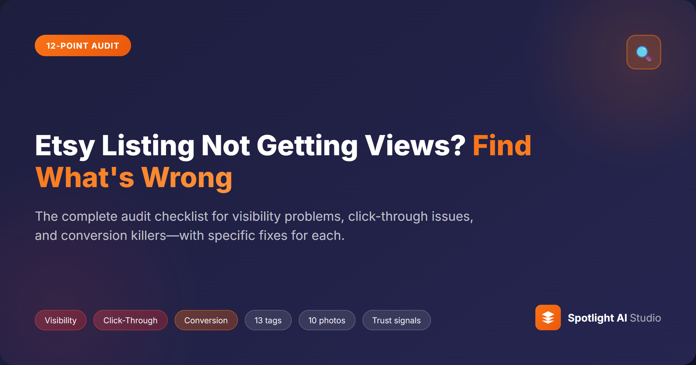 Etsy Listing Audit - 12 Points to Check